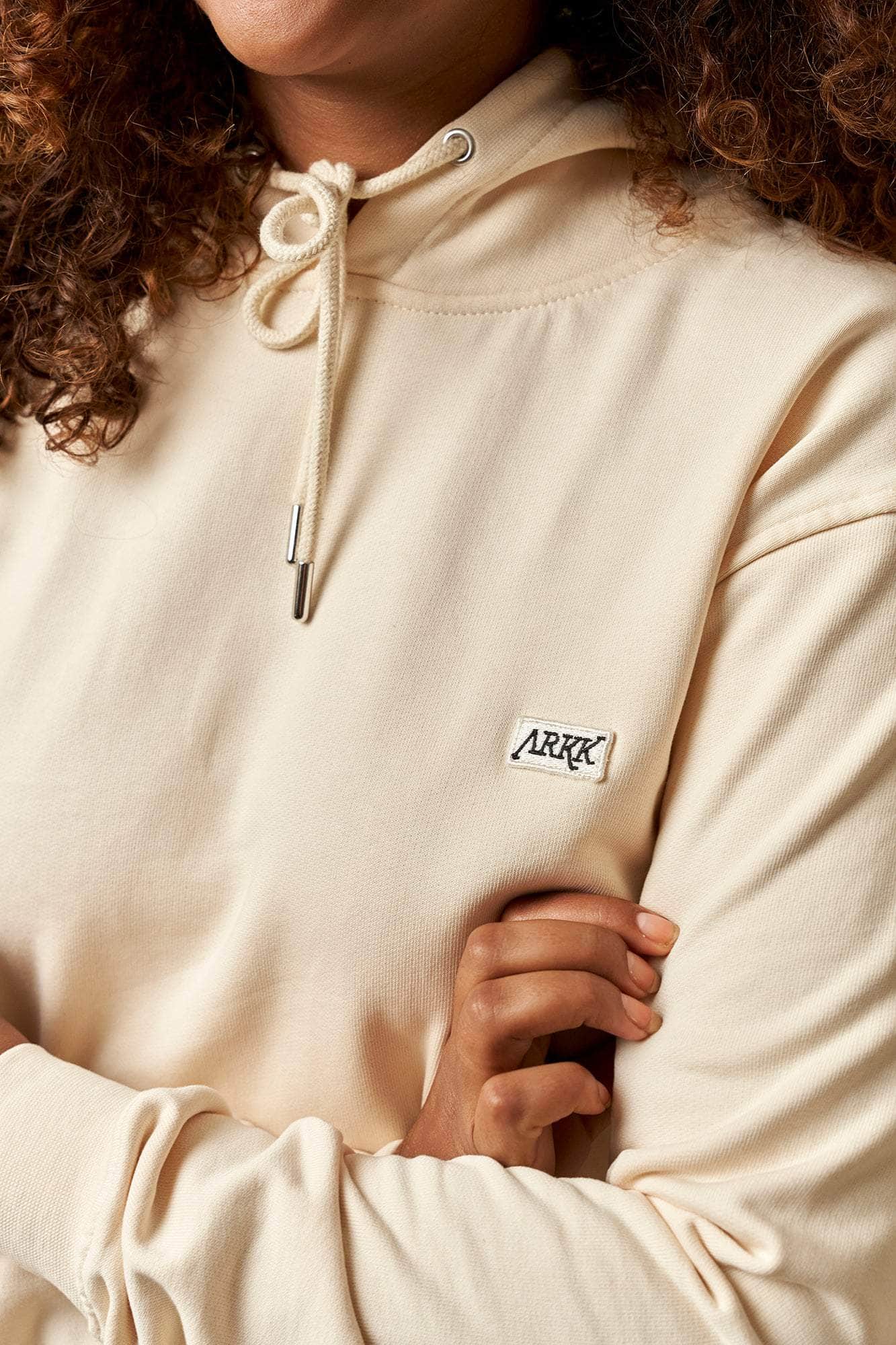ARKK Apparel ARKK Box Logo Hoodie | Light Sand Hoodie